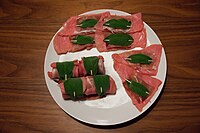 Raw saltimbocca prior to being cooked