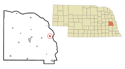 Location of Yutan, Nebraska