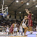 Image 2A three-point field goal by Sara Giauro during the FIBA Europe Cup Women Finals, 2005 in Naples, Italy