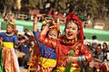 Students performing traditional dance at Jorethang (Sikkim)