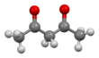 Ball-and-stick model of the keto tautomer