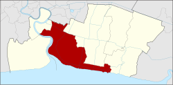 District location in Samut Prakan province