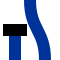 Parallel routes, one terminating (not at a station)