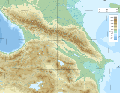 Battle of Didgori is located in Caucasus mountains