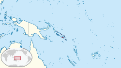 Situación d'as Islas Salomón