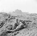 British commandos on the outskirts of Wesel during Operation Plunder in 1945.