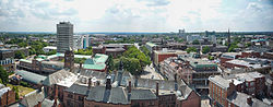 View from Coventry Cathedral Tower: South