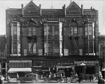 The 1888 New Lanfranco Block, early 1920s