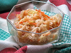 Eastern European-style sauerkraut