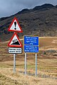 Image 6Warning signs at Hardknott Pass (from North West England)