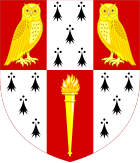 Hughes Hall heraldic shield