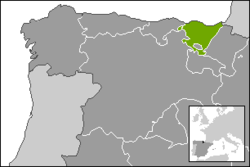 Map of Basque Country