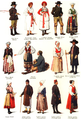 Image 9Traditional Swedish folk costumes according to Nordisk Familjebok (from Culture of Sweden)
