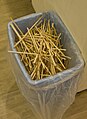 Disposable chopsticks in a university cafeteria in Japan