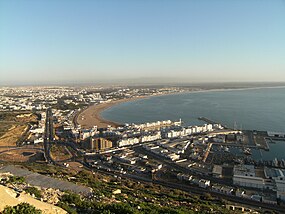 Vista de Agadir desde o casbá