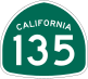 State Route 135 marker