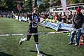 Emma Roca at finish line of Ultratrail Collserola 2013