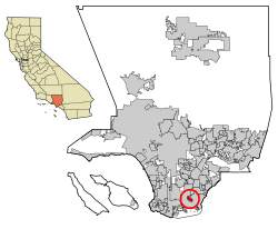 Location of Signal Hill in Los Angeles County, California