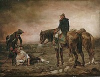 Soccorso dopo la battaglia di Jean-Louis-Ernest Meissonier (XIX secolo).