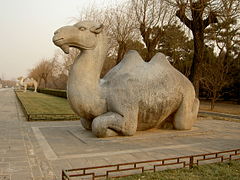 Statue de pierre de Chameau