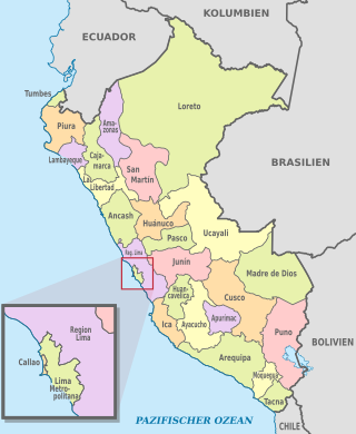 Karta peruanskih departmana