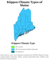 Image 24Köppen climate types of Maine, using 1991-2020 climate normals (from Maine)