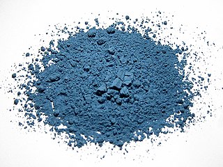 Ground azurite for use as a pigment