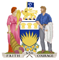 The former South Australian coat of arms, used between 1936 and 1984.