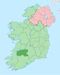 Poziția regiunii Contae Luimnigh County Limerick Comitatul Limerick