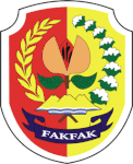 Former emblem of Fakfak Regency (1975–2008). By the suggestion of traditional leaders, the nutmeg fruit are reversed.[59]
