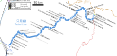 Aizu-Takada Station is located in JR Tadami Line