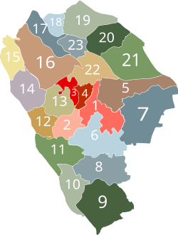 Nanlang is labeled 7 on this map of Zhongshan