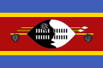 Flag of Eswatini (shield and spears)