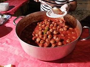 Fish balls at a restaurant in Italy