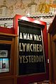 Image 18"A Man Was Lynched Yesterday" flag, hanging at the Library of Congress (from Civil rights movement (1896–1954))
