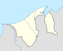 Stadens läge i Brunei