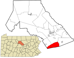 Location in Clinton County and the state of Pennsylvania.