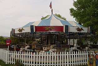 A 1920s C.W. Parker merry-go-round in Tucson, Arizona.