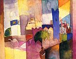 Kairouan (III), 1914, watercolor, Westphalian State Museum for Art and Cultural History, Münster