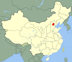 نقشه تقسیمات کشوری چین و جایگاه کلان‌شهر پکن