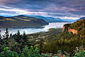 Image 23The Columbia Gorge marks where the Columbia River splits the Cascade Range between the states of Washington and Oregon. (from Cascade Range)