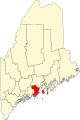 State map highlighting Knox County