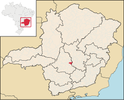 Localização de Pará de Minas em Minas Gerais