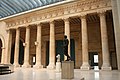 A reconstruction of a section of the colonnade at the Cinquantenaire Museum in Brussels, Belgium