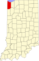 Location in the state of Indiana