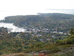 Camden from the summit of Mount Battie