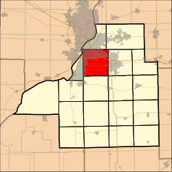 Location in Tazewell County