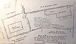 1929 survey showing Roper House property extended to Church Street.