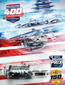 2020 Brickyard 400 program cover