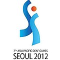 Logo of the 2012 Asia Pacific Deaf Games[28]
